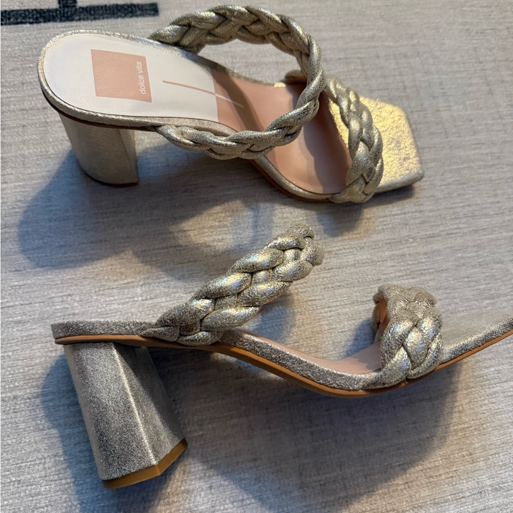 Dolce vita gold block sandal - Picture 3 of 3